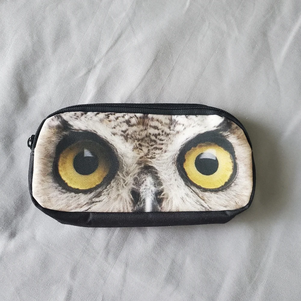 🥝 Owl Print Pencil Case